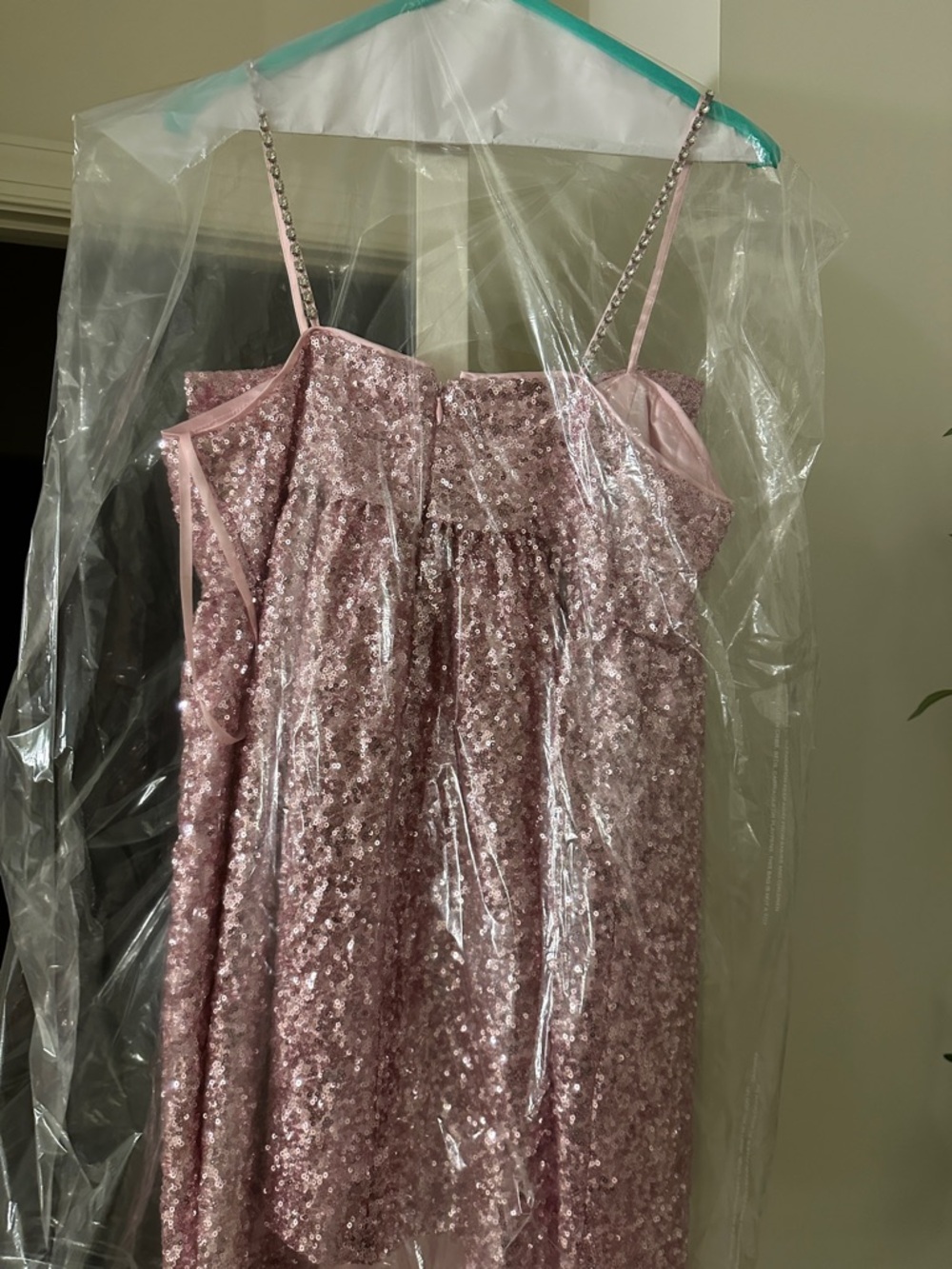 Altar'd State Pink Sequin Mini Dress with Bow - Picture 10 of 10